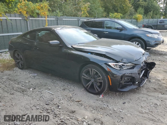 2022 BMW 4 Series 430i xDrive with VIN WBA73AP08NCK70310, listed as a Copart auction lot 71861774 with 20,178 mi miles and Salvage Title. Bid and sale history available at DreamBid. Image 4.