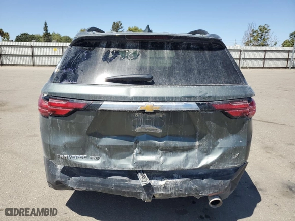 2022 Chevrolet Traverse LT Leather with VIN 1GNEVHKWXNJ101790, listed as a Copart auction lot 67332944 with 69,348 mi miles and Salvage Title. Bid and sale history available at carsss.com. Image 6.