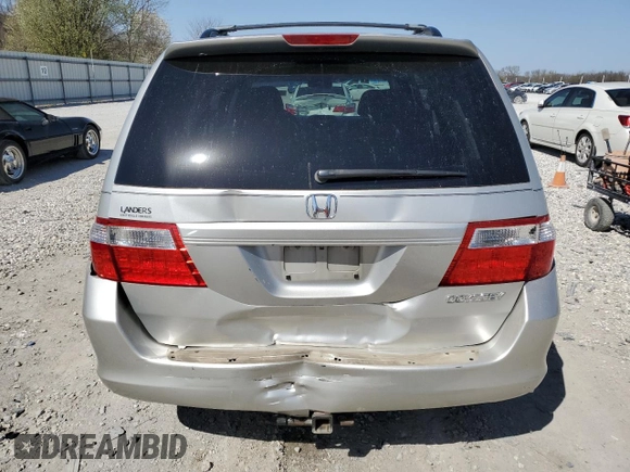 2005 Honda Odyssey EX-L with VIN 5FNRL38675B411705, listed as a Copart auction lot 50131575 with 142,480 mi miles and Salvage Title. Bid and sale history available at carsss.com. Image 6.