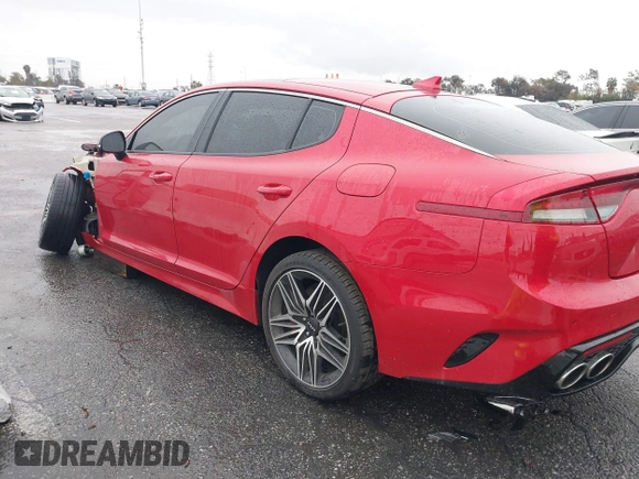 2022 Kia Stinger GT2 with VIN KNAE55LC2N6103531, listed as a IAAI auction lot 41710653 with 18,268 mi miles and . Bid and sale history available at DreamBid. Image 15.