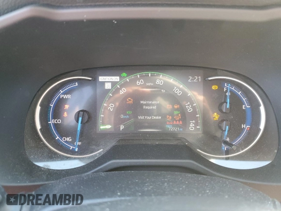 2022 Toyota RAV4 Hybrid XSE with VIN 4T3E6RFV5NU080667, listed as a Copart auction lot 53022975 with 72,721 mi miles and Salvage title. Bid and sale history available at DreamBid. Image 9.