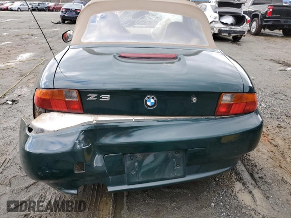 1996 BMW 3 Series Z3 1.9 with VIN 4USCH7329TLB71714, listed as a Copart auction lot 41388935 with 108,570 mi miles and Salvage Title. Bid and sale history available at carsss.com. Image 6.