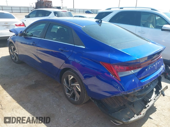2024 Hyundai Elantra SEL z VIN KMHLS4DG3RU727771, wystawiony jako IAAI lot #42491600 z przebiegiem 5 510 mil mil oraz . Historia ofert i sprzedaży dostępna na DreamBid. Obrazek 3.