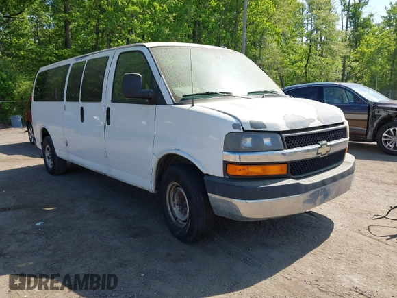 2011 Chevrolet Express Passenger 1LT with VIN 1GAZG1FG7B1171122, listed as a IAAI auction lot 42185185 with 262,837 mi miles and . Bid and sale history available at DreamBid. Image 1.