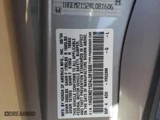 2004 Honda Civic LX with VIN 1HGEM21524L081606, listed as a Copart auction lot 75437704 with 77,457 mi miles and Salvage Title. Bid and sale history available at carsss.com. Image 12.