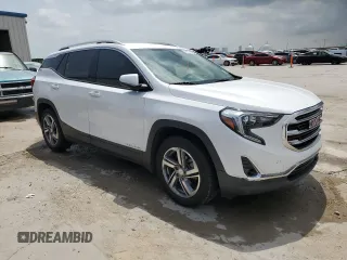 2020 GMC Terrain SLT with VIN 3GKALPEV0LL256076, listed as a Copart auction lot 61774535 with 101,747 mi miles and Salvage title. Bid and sale history available at DreamBid. Image 4.