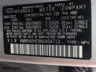 2022 Hyundai Palisade SEL with VIN KM8R4DHE8NU404713, listed as a Copart auction lot 50819965 with 56,593 mi miles and Salvage Title. Bid and sale history available at carsss.com. Image 14.