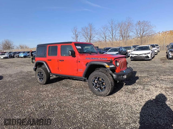 2023 Jeep Wrangler Rubicon with VIN 1C4JJXR69PW695846, listed as a Copart auction lot 57472885 with 17,239 mi miles and Clean title. Bid and sale history available at DreamBid. Image 3.