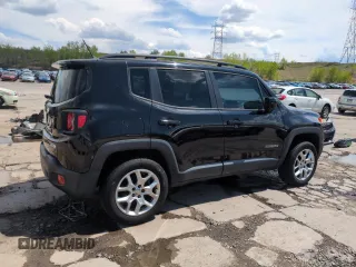 2017 Jeep Renegade Latitude z VIN ZACCJBBB4HPF38906, wystawiony jako Copart lot #56379205 z przebiegiem 65 908 mil mil oraz Szkoda całkowita • Salvage title. Historia ofert i sprzedaży dostępna na DreamBid. Obrazek 3.