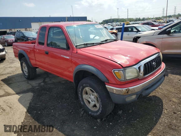 2002 Toyota Tacoma with VIN 5TEWM72N02Z885559, listed as a Copart auction lot 66627045 with Not provided miles and Clean title. Bid and sale history available at DreamBid. Image 4.