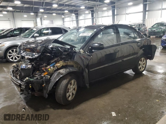 2010 Kia Rio LX with VIN KNADH4A39A6614860, listed as a Copart auction lot 75611164 with 53,722 mi miles and Non Repairable. Bid and sale history available at carsss.com. Image 1.