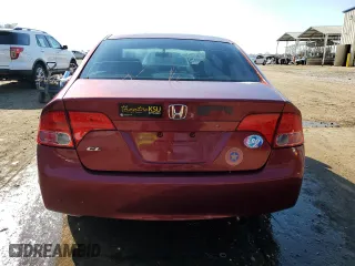 2007 Honda Civic Sdn LX with VIN 1HGFA16567L031733, listed as a Copart auction lot 43745454 with 182,708 mi miles and Salvage Title. Bid and sale history available at carsss.com. Image 6.