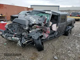 2020 Jeep Gladiator Rubicon z VIN 1C6JJTBG4LL130662, wystawiony jako Copart lot #45000994 z przebiegiem Nie podano mil oraz Szkoda całkowita • Salvage title. Historia ofert i sprzedaży dostępna na DreamBid. Obrazek 1.