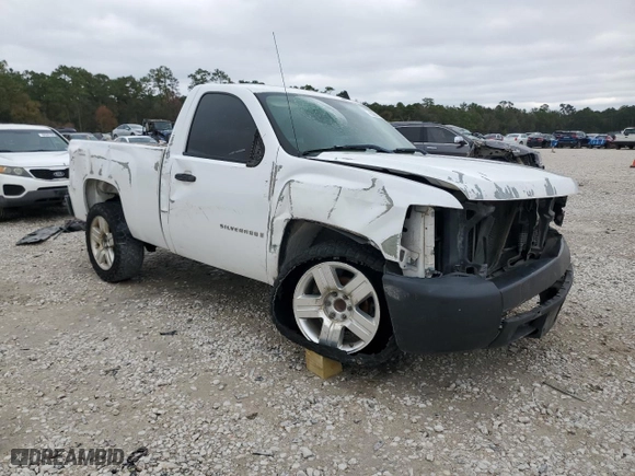 2007 Chevrolet Silverado 1500 Work Truck with VIN 1GCEC14C37Z588022, listed as a Copart auction lot 83831424 with 257,930 mi miles and Salvage Title. Bid and sale history available at carsss.com. Image 4.