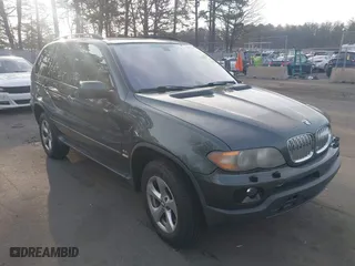 2004 BMW X5 3.0i with VIN 5UXFA13524LU46318, listed as a IAAI auction lot 41897149 with 148,787 mi miles. Bid and sale history available at carsss.com. Image 1.