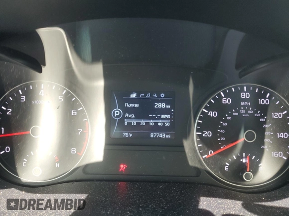 2017 Kia Optima EX with VIN 5XXGU4L36HG169692, listed as a Copart auction lot 57437784 with 87,743 mi miles and Salvage Title. Bid and sale history available at carsss.com. Image 9.