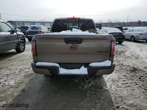 2024 Nissan Frontier PRO-4X with VIN 1N6ED1EKXRN621821, listed as a Copart auction lot 44488225 with 6,083 mi miles and Salvage Title. Bid and sale history available at carsss.com. Image 6.