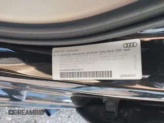 2014 Audi A6 2.0T Premium Plus with VIN WAUDFAFC5EN028214, listed as a IAAI auction lot 41784341 with 178,289 mi miles. Bid and sale history available at carsss.com. Image 9.