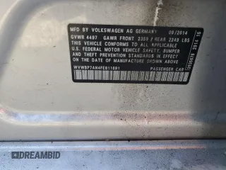 2015 Volkswagen CC R-Line z VIN WVWBP7AN4FE811691, wystawiony jako Copart lot #74708864 z przebiegiem 153 592 mil mil oraz Szkoda całkowita • Salvage title. Historia ofert i sprzedaży dostępna na DreamBid. Obrazek 12.