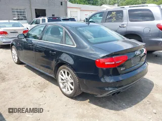 2014 Audi A4 Premium Plus with VIN WAUHFAFL0EN016523, listed as a IAAI auction lot 42456160 with 62,883 mi miles and . Bid and sale history available at DreamBid. Image 3.