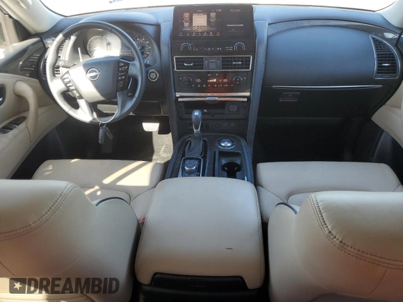 2024 Nissan Armada SV with VIN JN8AY2AC2R9195940, listed as a Copart auction lot 75650954 with 8,037 mi miles and Salvage Title. Bid and sale history available at carsss.com. Image 8.