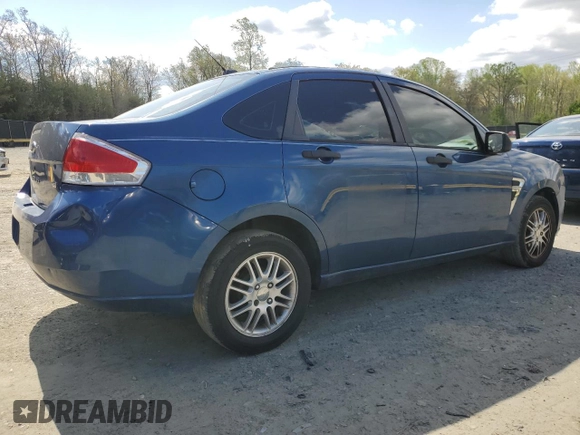 2008 Ford Focus SE with VIN 1FAHP35N78W236485, listed as a Copart auction lot 52857495 with 212,437 mi miles and Salvage Title. Bid and sale history available at carsss.com. Image 3.