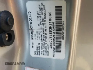 2003 Infiniti G35 w/Leather with VIN JNKCV54E53M210669, listed as a Copart auction lot 69666094 with 174,948 mi miles and Salvage Title. Bid and sale history available at DreamBid. Image 12.