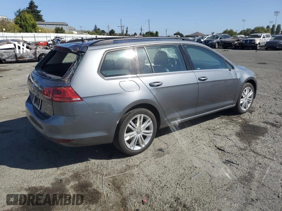 2016 Volkswagen Golf SportWagen TSI S with VIN 3VWC17AU8GM523985, listed as a Copart auction lot 64957854 with 52,609 mi miles and Salvage Title. Bid and sale history available at carsss.com. Image 3.