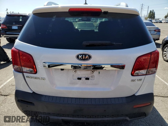 2012 Kia Sorento EX with VIN 5XYKU4A21CG300276, listed as a Copart auction lot 47244925 with 227,119 mi miles and Salvage Title. Bid and sale history available at carsss.com. Image 6.