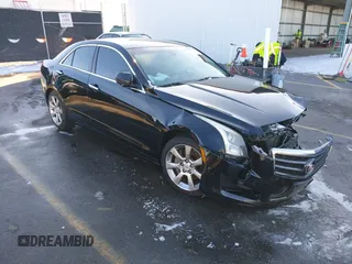 2014 Cadillac ATS Standard RWD with VIN 1G6AA5RX8E0181390, listed as a IAAI auction lot 41367315 with 192,844 mi miles. Bid and sale history available at carsss.com. Image 1.