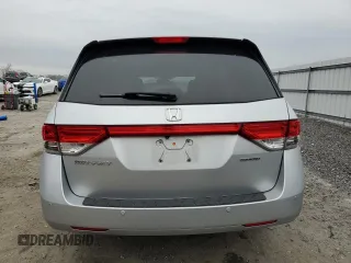 2015 Honda Odyssey Touring Elite with VIN 5FNRL5H92FB114509, listed as a Copart auction lot 43801615 with 106,054 mi miles and Salvage title. Bid and sale history available at DreamBid. Image 6.
