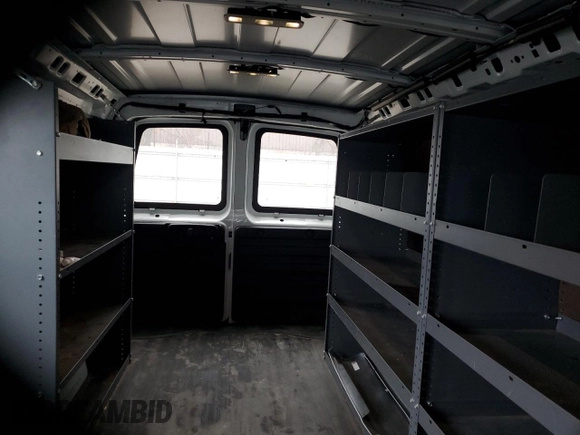2019 Chevrolet Express Cargo с VIN 1GCWGAFP7K1166738, выставлен на аукционе Copart как лот 48105205 с пробегом 209 054 миль миль и Чистый • Clean title. История ставок и продаж доступна на DreamBid. Изображение 10.