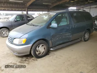 2002 Toyota Sienna LE with VIN 4T3ZF13C92U438886, listed as a Copart auction lot 49158085 with 144,706 mi miles and Salvage Title. Bid and sale history available at carsss.com. Image 1.