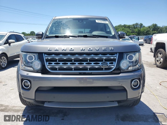 2015 Land Rover LR4 Lux with VIN SALAK2V6XFA755286, listed as a Copart auction lot 57701955 with 63,669 mi miles and Salvage title. Bid and sale history available at DreamBid. Image 5.