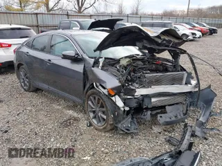 2019 Honda Civic Sedan EX with VIN 19XFC1F37KE008972, listed as a IAAI auction lot 41898785 with 82,784 mi miles. Bid and sale history available at carsss.com. Image 1.