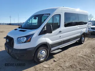 2023 Ford Transit Passenger XL with VIN 1FBAX9C85PKC11039, listed as a Copart auction lot 88472055 with 8,569 mi miles and Salvage Title. Bid and sale history available at DreamBid. Image 1.