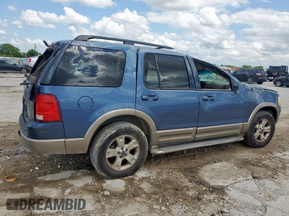 2003 Ford Explorer Eddie Bauer z VIN 1FMZU64K43ZB27338, wystawiony jako Copart lot #58319855 z przebiegiem Nie podano mil oraz Nie do naprawy • Non repairable. Historia ofert i sprzedaży dostępna na DreamBid. Obrazek 3.