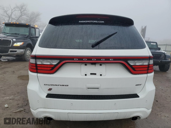 2022 Dodge Durango GT Plus with VIN 1C4RDJDG3NC183134, listed as a Copart auction lot 42988285 with 43,070 mi miles and Salvage title. Bid and sale history available at DreamBid. Image 6.