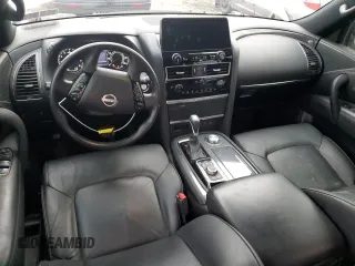 2022 Nissan Armada SL with VIN JN8AY2BB6N9810750, listed as a Copart auction lot 85612934 with 57,297 mi miles and Salvage Title. Bid and sale history available at carsss.com. Image 8.