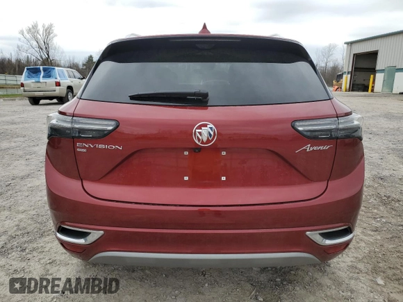 2023 Buick Envision Avenir with VIN LRBFZSR40PD223951, listed as a Copart auction lot 53272795 with 6,842 mi miles and Salvage Title. Bid and sale history available at carsss.com. Image 6.