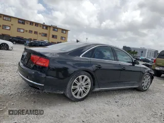 2013 Audi A8 4.0L with VIN WAUA2AFD3DN026967, listed as a Copart auction lot 60800425 with 87,836 mi miles and Salvage title. Bid and sale history available at DreamBid. Image 3.