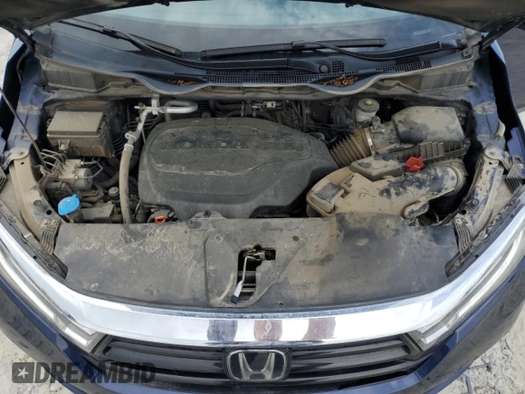 2021 Honda Odyssey EX with VIN 5FNRL6H59MB005691, listed as a Copart auction lot 55347265 with 45,060 mi miles and Clean Title. Bid and sale history available at DreamBid. Image 12.