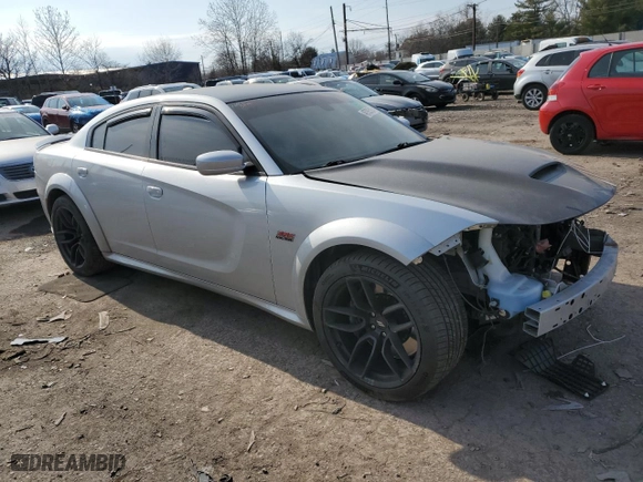 2021 Dodge Charger Scat Pack with VIN 2C3CDXGJ3MH595263, listed as a Copart auction lot 46792515 with 32750 miles and Salvage Title. Bid and sale history available at carsss.com. Image 4.