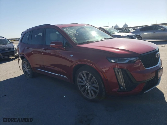 2020 Cadillac XT6 AWD Sport with VIN 1GYKPGRS0LZ105732, listed as a Copart auction lot 49394255 with 57,871 mi miles and Salvage Title. Bid and sale history available at carsss.com. Image 4.