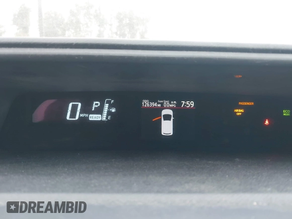 2015 Toyota Prius One with VIN JTDKDTB34F1092819, listed as a IAAI auction lot 42067212 with 126,394 mi miles and . Bid and sale history available at carsss.com. Image 7.