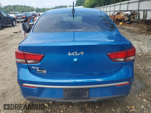 2023 Kia Rio S with VIN 3KPA24AD6PE548027, listed as a Copart auction lot 63697104 with 34,588 mi miles and Salvage Title. Bid and sale history available at carsss.com. Image 6.