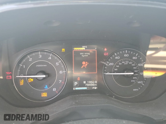 2020 Subaru Impreza with VIN 4S3GKAB60L3613769, listed as a Copart auction lot 61365885 with 78,488 mi miles and Salvage title. Bid and sale history available at DreamBid. Image 9.