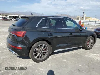 2021 Audi SQ5 Premium Plus with VIN WA1B4AFY6M2007961, listed as a Copart auction lot 64524764 with 23,822 mi miles and Salvage Title. Bid and sale history available at DreamBid. Image 3.