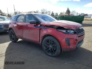 2020 Land Rover Range Rover Evoque SE with VIN SALZP2FX2LH105818, listed as a Copart auction lot 84417104 with 27,829 mi miles and Salvage title. Bid and sale history available at DreamBid. Image 4.