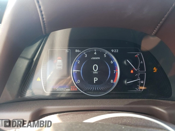 2020 Lexus ES 350 Ultra Luxury with VIN 58ACZ1B13LU076523, listed as a Copart auction lot 64721894 with 50,097 mi miles and Clean title. Bid and sale history available at DreamBid. Image 9.